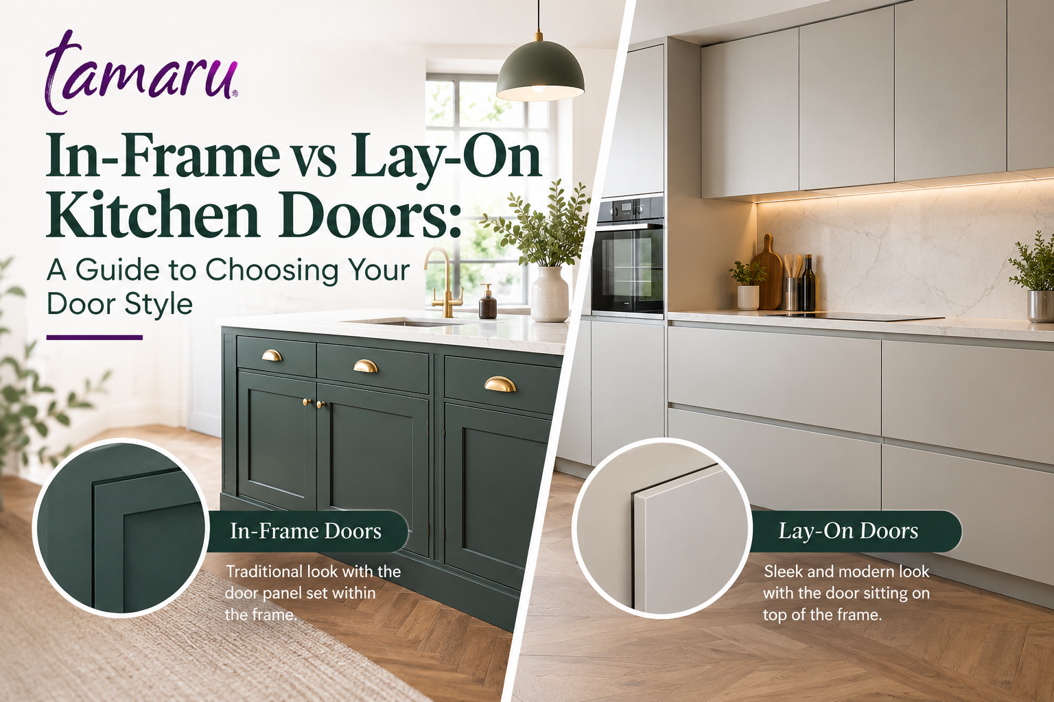In-Frame vs Lay-On Kitchen Doors: A Guide to Choosing Your Door Style
