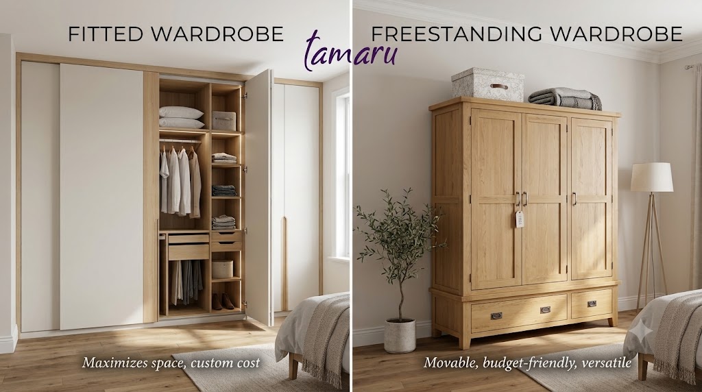 Fitted vs Freestanding Wardrobes: Space, Cost and Flexibility Compared